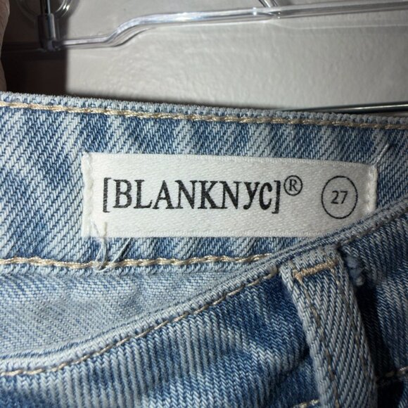 BlankNYC Size 27 Mixed Media Cargo Pants Denim Waist Black Baggy Jogger - Picture 3 of 7